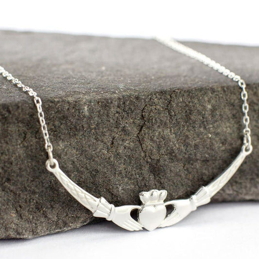 Claddagh Crescent Necklace